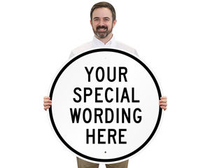 Customized Circular Blank Traffic Signs
