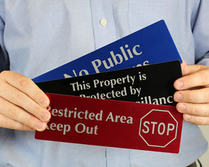 Custom DiamondPlate™ Anodized Metal Signs