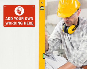 Custom Hard Hat Signs