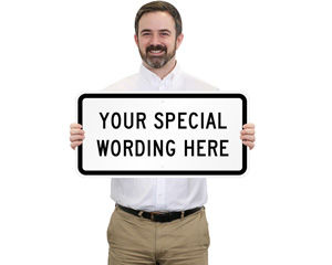 Customized Horizontal Traffic Safety Signs Template