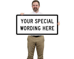 Custom Traffic Road Horizontal Signs Template