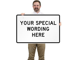 Custom Horizontal Traffic Signs Template