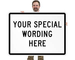 Road Traffic Custom Horizontal Signs Template