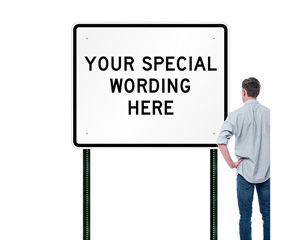 Customizable Horizontal Colored Signs Template