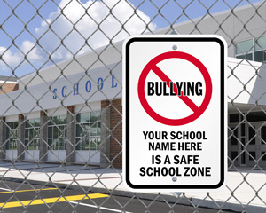 Custom No Bullying Signs