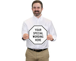 Custom Octogon Shaped Metal Signs