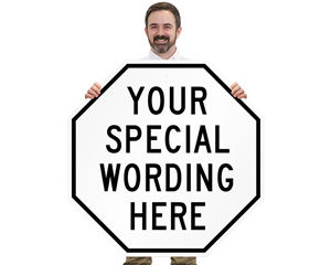 Custom Octogon Shaped Metal Signs