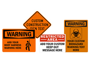 Custom Safety Signs By Use