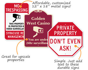 Custom Security Signs