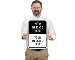 Custom Split Road Traffic Signs