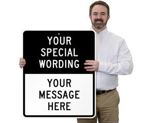 Custom Split Road Traffic Signs