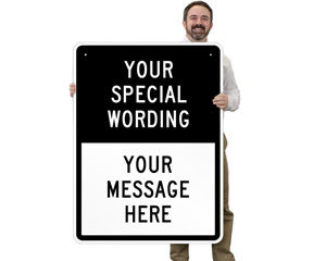 Customizable Split Traffic Signs Template