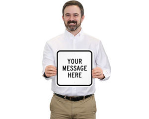 Custom Square Shaped Metal Signs