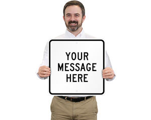 Custom Square Shaped Metal Signs