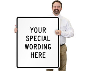 Customizable Vertical Traffic Sign Templates