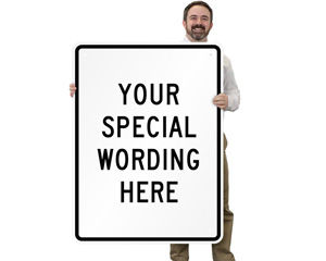 Customized Vertical Traffic Road Signs Template