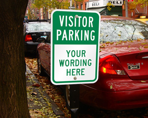 Custom Visitor Parking Sign