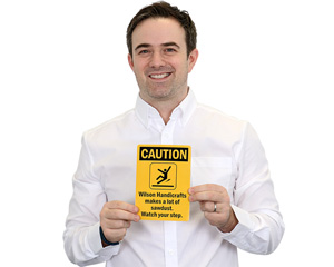 Custom wet floor signs stencils