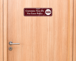 Custom No Service Sign