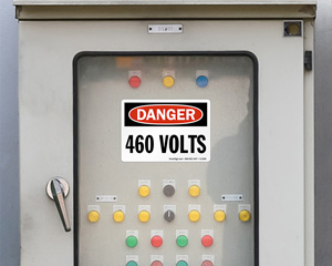 Electrical 460 Volts Labels