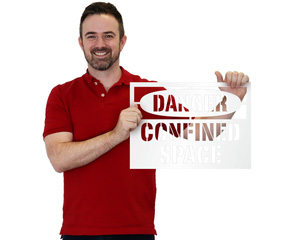 Danger Confined Space Stencil