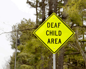 Deaf Child Area Signs