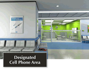 Designated Cell Phone Area Signs