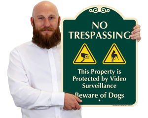 Designer No Trespassing Notice