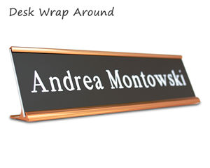 Desk Wrap Around Nameplates