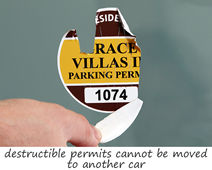 Destructible permits cannot be moved to another car