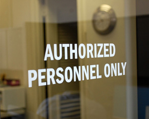 Authorized Personnel Decal