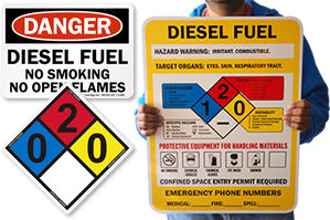 Diesel Fuel Signs