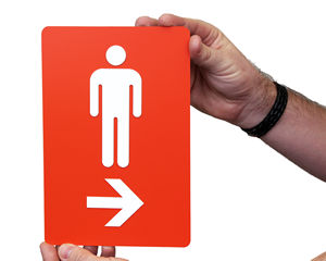 Directional Restroom Signs