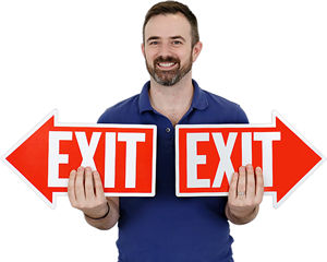 Directional Exit Signs