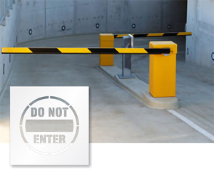 Do Not Enter Stencils