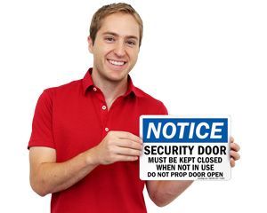 Security Door Sign
