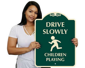 Child at Play Playground Signs