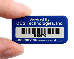 Durable metal barcode label