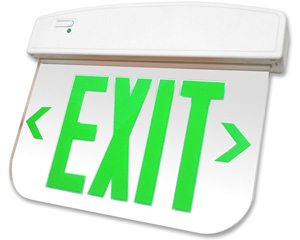 Edge Lit Exit Signs