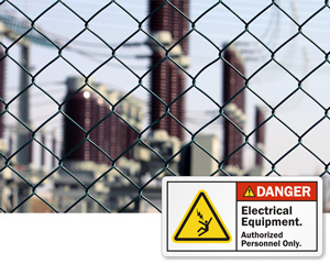 Danger Authorized Operation Only Label