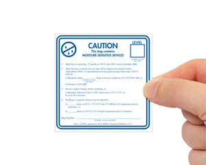 Caution Moisture Sensitive Label