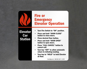 Fire Emergency Car Station Sign