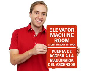 Machine Room Signs