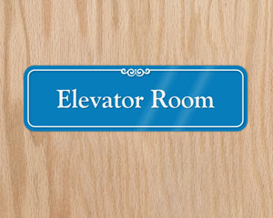 Elevator Room Sign