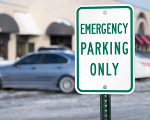 Emergency Parking Sign