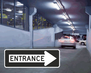 Entrance Arrow Signs