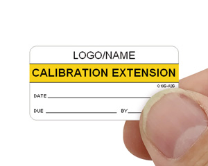 extended calibration label