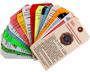 Fire Extinguisher Tags