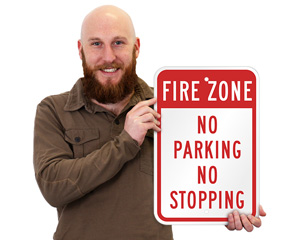 Fire Lane Directional Sign