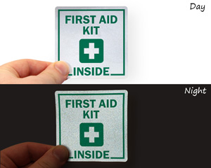 First Aid Kit Inside Label